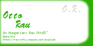 otto rau business card